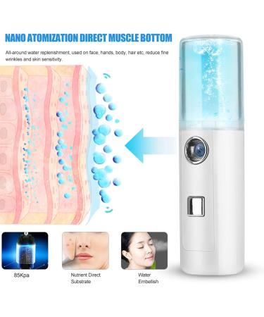 30ml USB Mini Size Nano Mist Spray Portable Facial Steamer Atomization Mister Facial Moisturizing Mist Sprayer for Face Hydrating Daily Makeup - Buy Online on GoSupps.com