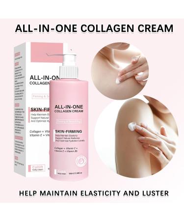 GROEI 2PCS All-in-One Collagen Cream Skin-Firming Face & Body Moisturizer with Avocado Butter Squalane & Glycerin Hydrating Fast-Absorbing 100 mL (3.38 fl oz) - Buy Online on GoSupps.com