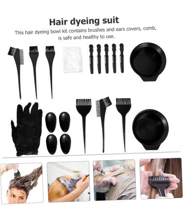 FRCOLOR 1 Set Hair Coloring Tools Hair Dye Applicator Hairdressing Combs Hair Tinting Bowl Hair Treatment Shawls Hair Coloring Tinting Brush Cosmetic Plastic Hair Color Brush - Buy Online on GoSupps.com