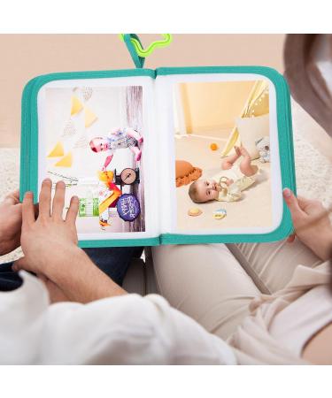 Soft Cloth Baby Photo Album - Personalized Newborn Memory Book | Green Baby Shower Gift - Buy Online on GoSupps.com