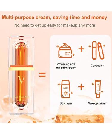 Yutdiery Crema De Maquillaje Natural Multi-vc 5 in 1 Vc Bb Cream Vc Magic Cream Japanese VitaminC Makeup Tone up Creams VcBrighteningCream VcCream for Face Quick Makeup Moisturizer - Buy Online on GoSupps.com