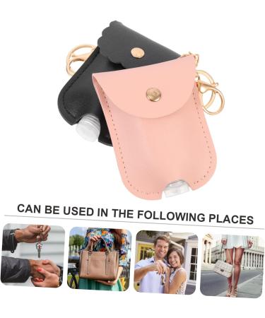 FOMIYES 6-Piece PU Leather Pendants & Keychains - Stylish Hand Soap & Hand Sanitizer Travel Bottles - Key Ring Decor for Easy Access - Buy Online on GoSupps.com