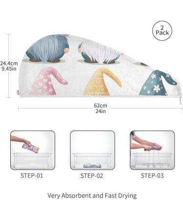 Buy Six Dwarf Hair Towels - Super Absorbent Quick Dry Hair Turbans 2 Pack for Women & Girls | International Shipping Available - Buy Online on GoSupps.com
