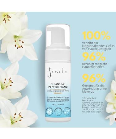 Senelle Facial Cleansing Foam with Anti-Wrinkle Peptide Complex & Vitamin E | Moisturizing Cleanser for Nourished Calm Skin - Shop Internationally - Buy Online on GoSupps.com