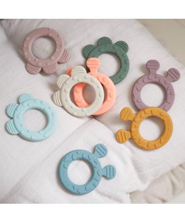 Buy Done by Deer Teething Ring Set of 2 Silicone Deer Friends - Sand/Coral | International Shipping Available - Buy Online on GoSupps.com