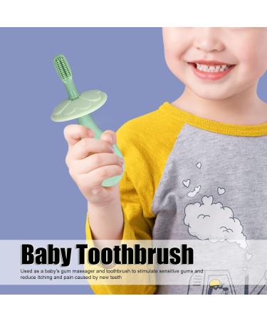 360 Baby Toothbrush - Silicone Toddler Toothbrush with Two Brush Heads for Gentle Gum Care & Cleaning - Buy Online on GoSupps.com