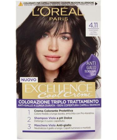 L'Or al Paris Excellence Cool Creme 4.11 Castano Ultra Freddo - Buy Online on GoSupps.com