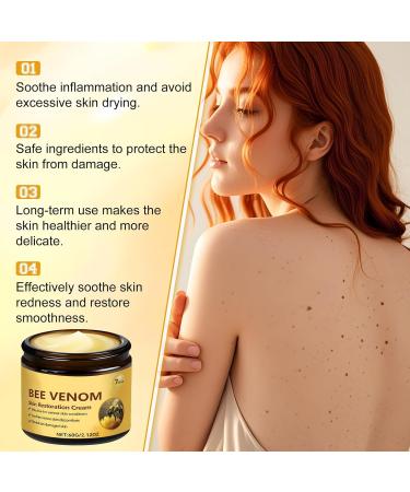 Bee Venom Skin Restoration Cream Professional Bee Venom Cream Reducing The Appearance Of Blemishes Wrinkles And Fine Lines Natural Moisturizer for All Skin Types (2Pcs) - Buy Online on GoSupps.com