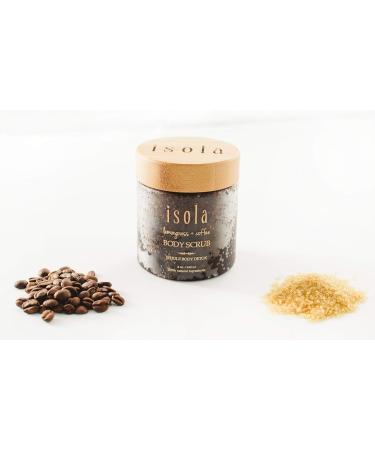 Isola Lemongrass + Coffee Body Scrub - Vegan All Natural & Cruelty Free - 8oz | International Shipping - Buy Online on GoSupps.com