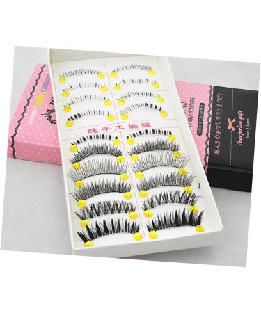 minkissy 10 Pairs Cross Eyelashes Fake Lashes Natural Eyelashes False Eyelash Fake Eyelash Nude Makeup - Buy Online on GoSupps.com