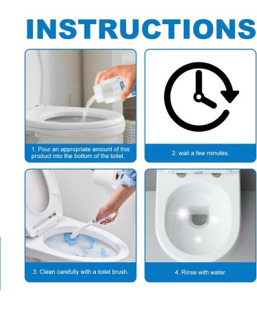 KOAHDE Splash Toilet Cleaner Foaming Powder Splash Toilet Cleaner Foam Powder Cleaning Powder Toilet Bowl Foam Cleaner Toilet Pipe Cleaning Powder Toilet Cleaner Foaming Powder Toilet Bowl Cleaners - Buy Online on GoSupps.com