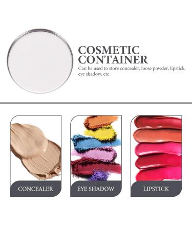 20pcs Metal Makeup Eyeshadow Jars & Palettes - Magnetic Cosmetic Plates for Lipstick Blush and Watercolor | Perfect Empty Pigment Holders - Buy Online on GoSupps.com