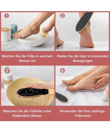 Valneo Footfish: Rubber Wood Paddling File for Hard & Dry Skin - Coarse & Fine Corn Corners Remover with 2 Flowering Papers - Best International Shipping - Buy Online on GoSupps.com