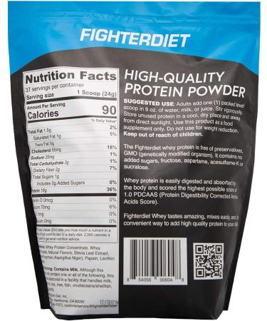 Fighterdiet Whey Protein Vanilla 32oz - Premium Quality Protein Supplement - Buy Online on GoSupps.com