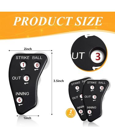Deekin 4 Wheel Umpire Indicator | Baseball & Softball Clicker for Balls, Strikes, Outs & Innings - Buy Online on GoSupps.com