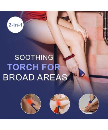 HyunLai Red Light Therapy Device for Cold Sore Treatment - Pain Relief Infrared Light Therapy for Lips, Mouth, Nose, Hands, Ear, Feet - Removable Tip (Dark Blue) - Buy Online on GoSupps.com