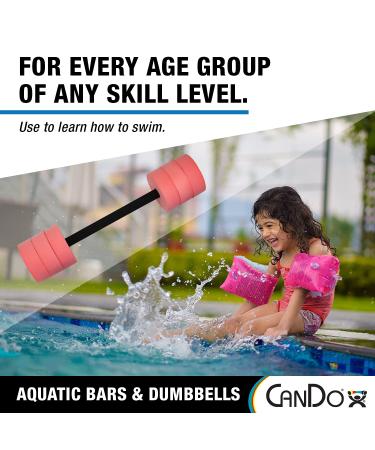 CanDo Aquatic Swim Bars and Dumbbells for Hydrotherapy and Pool Fitness - Small Swim Bar Red - Buy Online on GoSupps.com