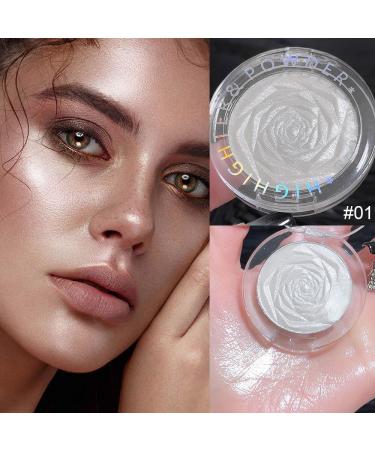 Pearl White Highlighter Makeup - Shimmer Glitter Diamond Eyeshadow Palette for Face & Body - EVpct 0.1 oz - Buy Online on GoSupps.com