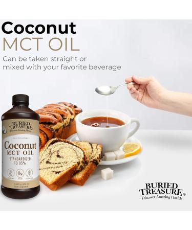 Buried Treasure MCT Coconut Oil Pure for Brain and Metabolic Boost16 oz BPA Free Bottle - Buy Online on GoSupps.com