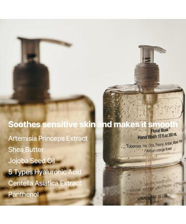 Pleuvoir Floral Musk Hand Wash 10 fl. oz | Moisturizing Vegan Hand Wash for Sensitive Skin | Cruelty-Free Tuberose & Floral Musk Soap - Buy Online on GoSupps.com