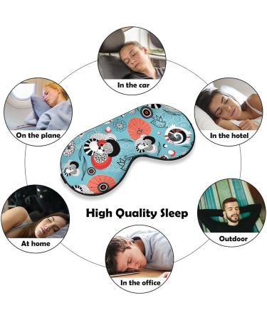 Abstract Texture Animal Sleep Mask - Adjustable Strap, Blocks Light - Men Women - Buy Online on GoSupps.com