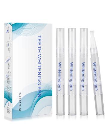 Kingheroes Teeth Whitening Pen(4 Pcs), 30+ Uses, Effective, Painless, No Sensitivity, Travel-Friendly, Easy to Use, Beautiful White Smile, Natural Mint Flavor