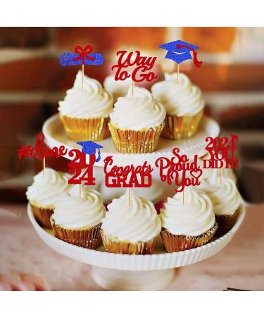 4XD-grad cupcake topper red - Buy Online on GoSupps.com