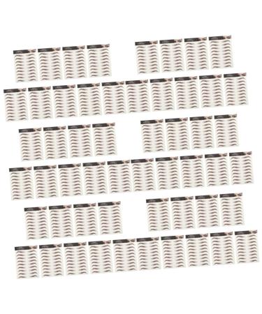 FOMIYES 54 Sheets Waterproof Eyebrow Stickers Make up Kit Eyebrow Transfer Sticker Temporary Brow Tattoos 3d