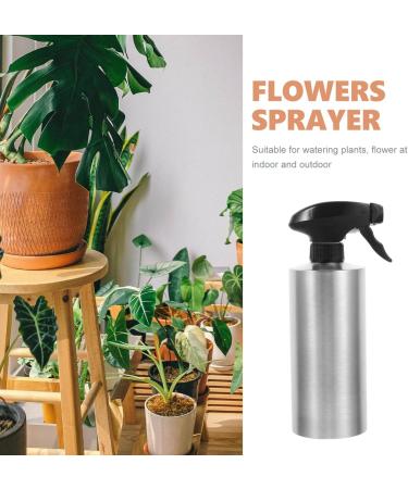 Stainless Steel Mist Spray Bottle - Refillable Continuous Sprayer for Plants Hair Styling & Skin Care - 550ML - Buy Online on GoSupps.com