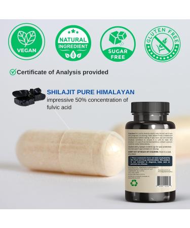 VINATURA Shilajit & Panax Ginseng Supplement - 1500mg Fulvic Acid & Ginsenosides for Immune Support & Brain Boost - Buy Online on GoSupps.com