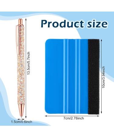 Craft Vinyl Weeding Tools Set - 2pcs Retractable Pin & Glitter Weeding Pens + Felt Squeegees for Adhesive Vinyl - Essential Craft Tool Kit - Buy Online on GoSupps.com