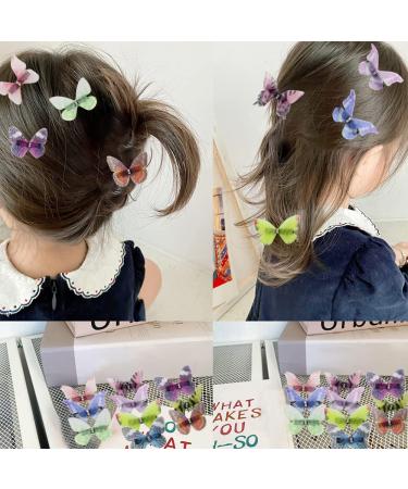 10 Assorted Butterfly Hair Clips | Colorful Hair Clips for Women & Girls | 40pcs Set - Buy Online on GoSupps.com