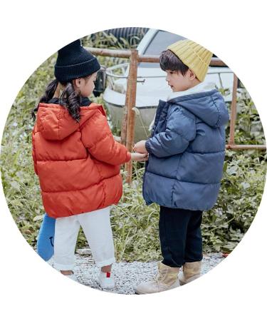 LANBAOSI Kids Winter Hooded Puffer Coat - Orange, 2 Years - Buy Online on GoSupps.com