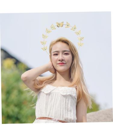 VINTORKY Butterfly Headdress Tiara Hair Ties The Crown Wedding Hair Accessories Hair Bands Head Band Wedding Headpiece Bride Headband Butterfly Headbands Goddess Zinc Alloy Exotic Women's - Buy Online on GoSupps.com