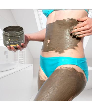 PraNaturals Dead Sea Mud Mask 550g - Organic & Vegan, Cruelty-Free Cosmetic for Hydrating, Detoxifying, and Anti-Ageing - Suitable for All Skin Types - Buy Online on GoSupps.com