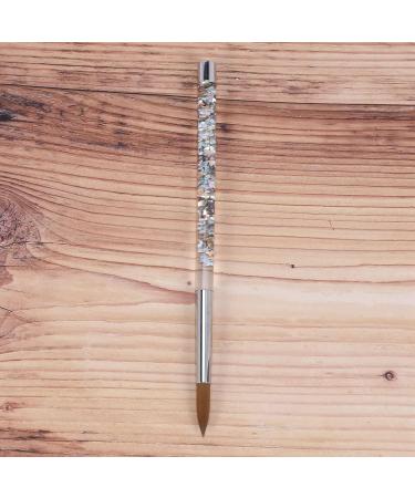 Fegtrty 2Pc Rose Gold Kolinsky Sable Acrylic Nail Brush with Liquid Flow Glitter Nail Art Brush for Nail Art Tool 14 - Buy Online on GoSupps.com