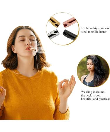LINXINS Breathing Necklace 4PCS Relief Anxiety Necklace Stress Relief Mindful Necklace Portable Stress Relief Mindful Necklace Set Mindful Anapana Breathing Necklace Gifts for Unisex - Buy Online on GoSupps.com