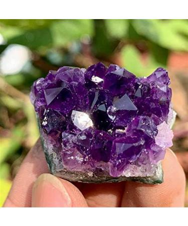 Natural Crystal Rough Amethyst Rough Stone 20-120g Natural Dream Amethyst Quartz Crystal Cluster Specimen Ornaments (Size : 80-120g)