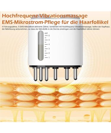 2-in-1 Hair Oil Applicator & Scalp Massage Brush - Promotes Hair Growth & Nourishes with Essential Oil - Buy Online on GoSupps.com