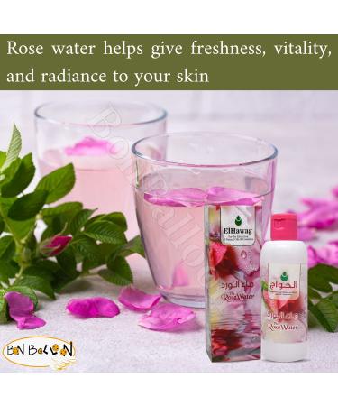 Buy Elhawag Rose Water - Natural Purified Roses for Refreshing Skin & Lasting Scent | 4.39 oz (130 ml) - International Shipping Available - Buy Online on GoSupps.com
