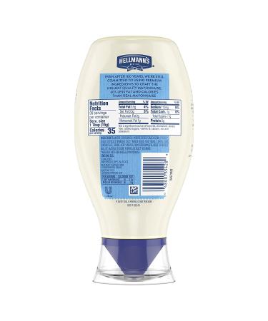 Hellmann's Light Mayonnaise 20 oz Squeeze Bottle - Made with Cage-Free Eggs - Pack of 3 - Buy Online on GoSupps.com