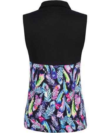 JACK SMITH Women's Sleeveless Polo Shirt - Quick Dry Golf Tennis Athletic Top - Feathers (Large) - Buy Online on GoSupps.com