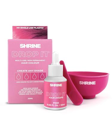 SHRINE Drop It Semi-Permanent Hair Dye Drops Pink 20ml pink 20 ml (Pack of 1)