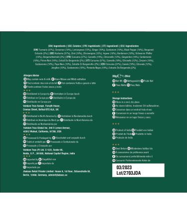 VAHDAM Turmeric Spiced Herbal Tea - 15 Natural Tea Bags | Nutritious Turmeric & Spice Blend - Buy Online on GoSupps.com