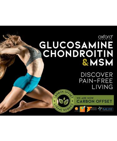 High Strength Glucosamine Chondroitin MSM Tablets | 120 Glucosamine Sulphate Tablets with Collagen & Ginger | Made in UK for Men & Women - Buy Online on GoSupps.com