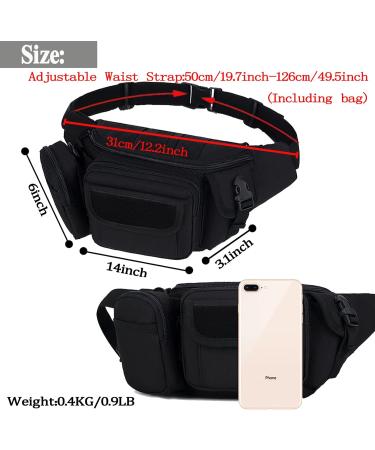 Tactical Fanny Pack with U.S Patch - Military Waist Bag for Outdoor Activities (ACU) - 1 Pack - Buy Online on GoSupps.com