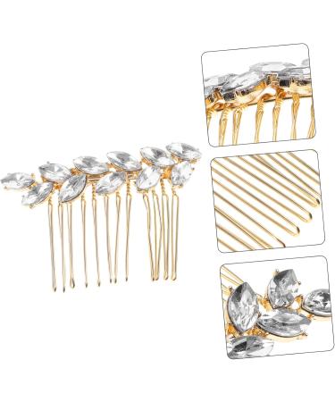 Ipetboom Fashionable Diamond Hair Accessories Hair Barrettes Hair Clips Hair Pin Bridal Headpiece Women Headpiece Sparkly Hair Clip Girl Headpiece Women's Crystal Wedding Comb - Buy Online on GoSupps.com
