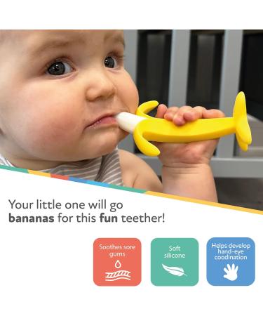 Nuby Banana Teether | BPA-Free | Easy Grip | Suitable from 3 Months+ | Single Size - Buy Online on GoSupps.com