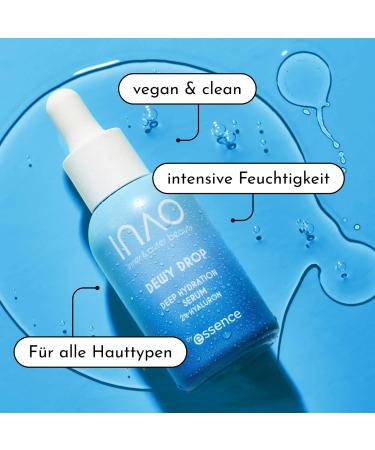 cosnova INAO Skincare Dewy Drop Deep Hydration Serum Serum with hyaluronic acid magnesium sodium pCA for healthylooking skin intensively moisturizing smoothing refreshing - Buy Online on GoSupps.com